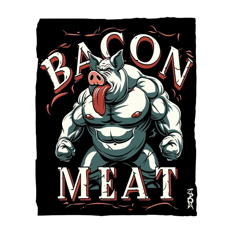 Speck-Fleisch Starkes Schweine-Bodybuilding