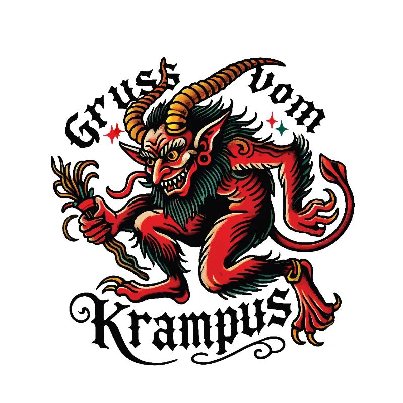 Salutations du Krampus Mystic Compagnon de Saint-Nicolas