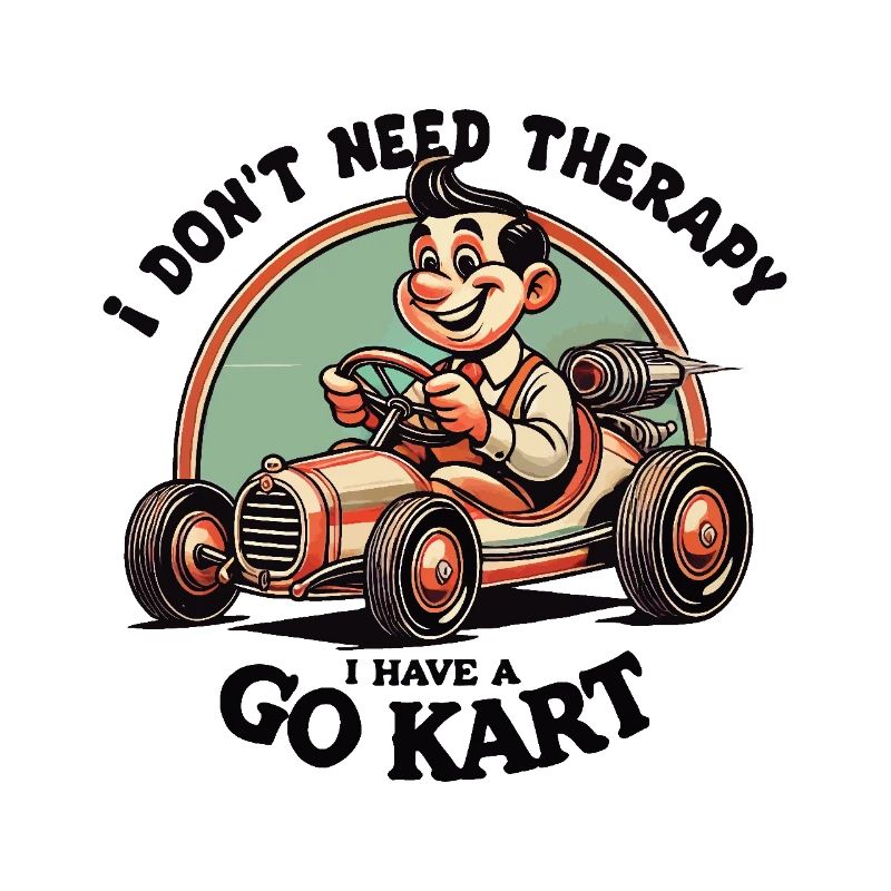 Rennfahrer Go-Kart Abenteuer Stil