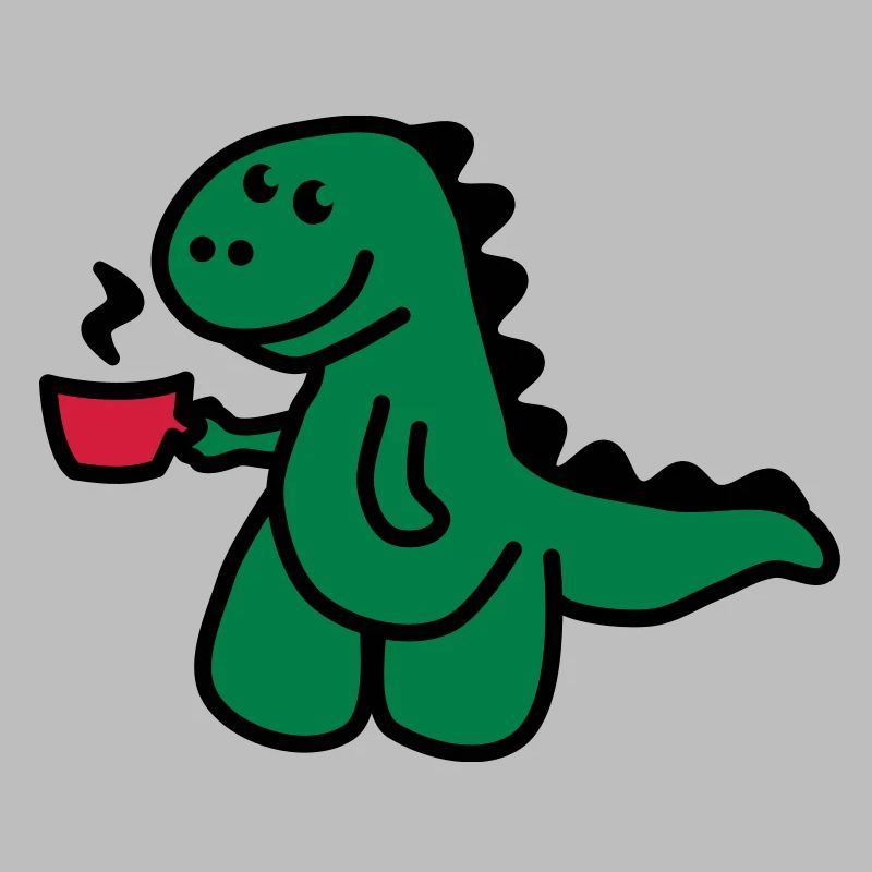 T-Rex liebt seinen Kaffee