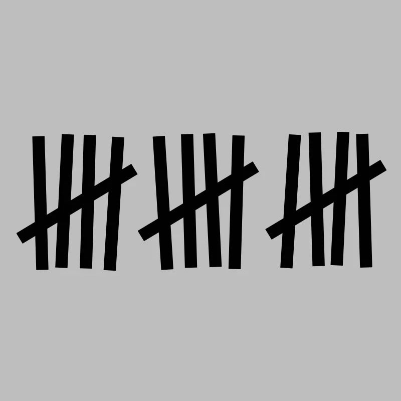 Tally 15 strokes