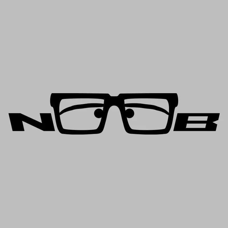 Noob Glasses Face Comic Nerd