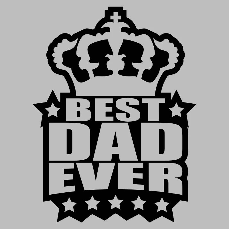 Best Dad Ever King Logo