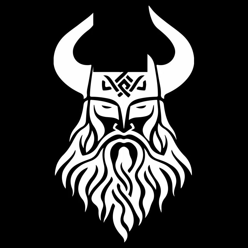 Wikinger Odin Kopf Symbol