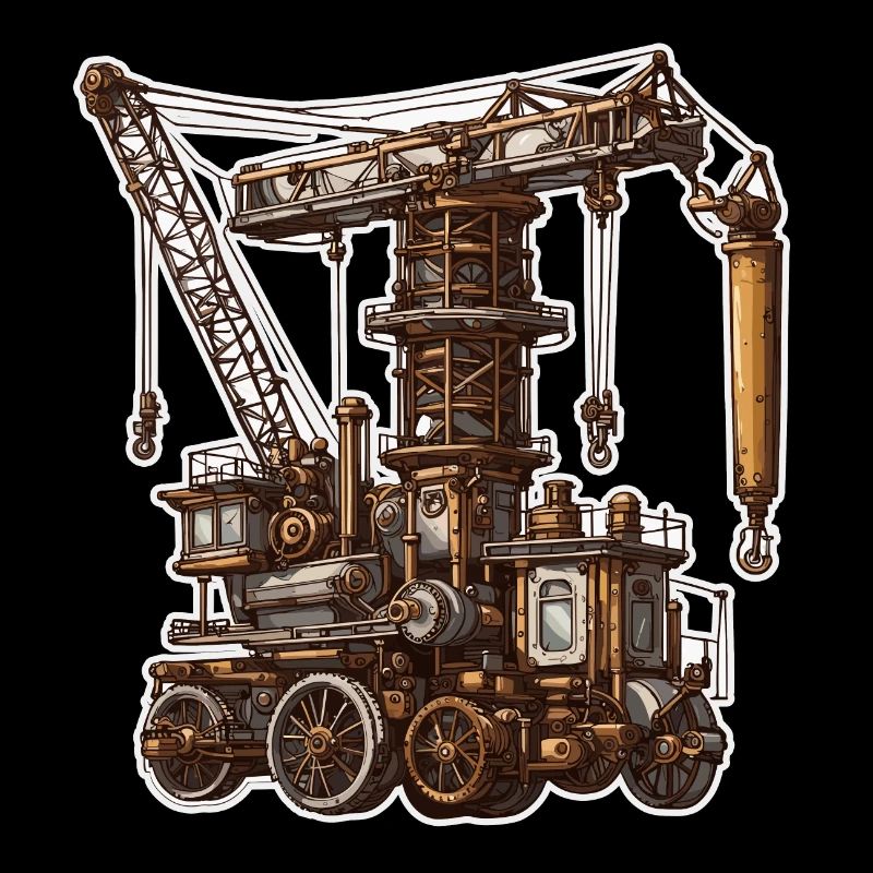 Crane / construction site / winch / crane system