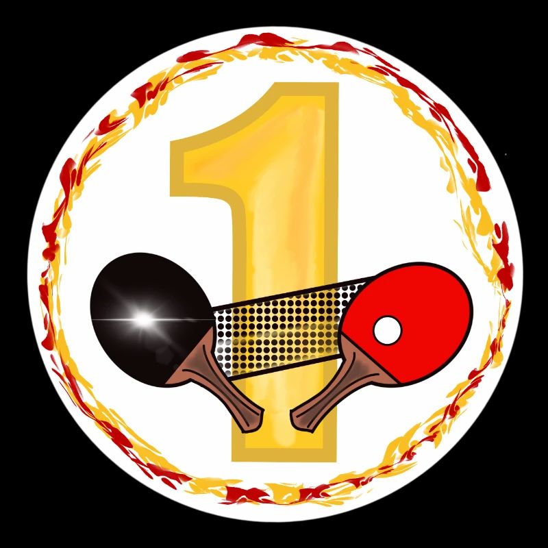 Conception d’anniversaire de tennis de table