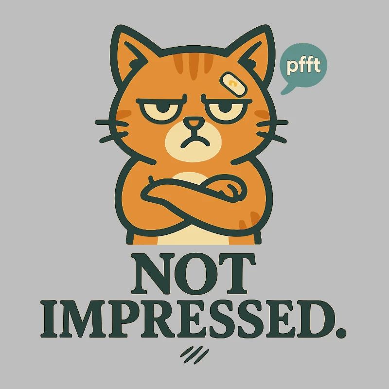 Not Impressed – Grumpy-Katze