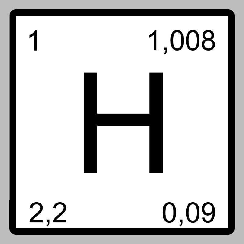 Conception du symbole de l’hydrogène