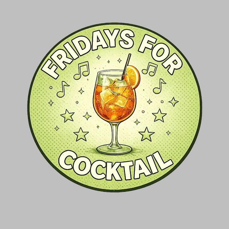 Friday Cocktail Retro Design