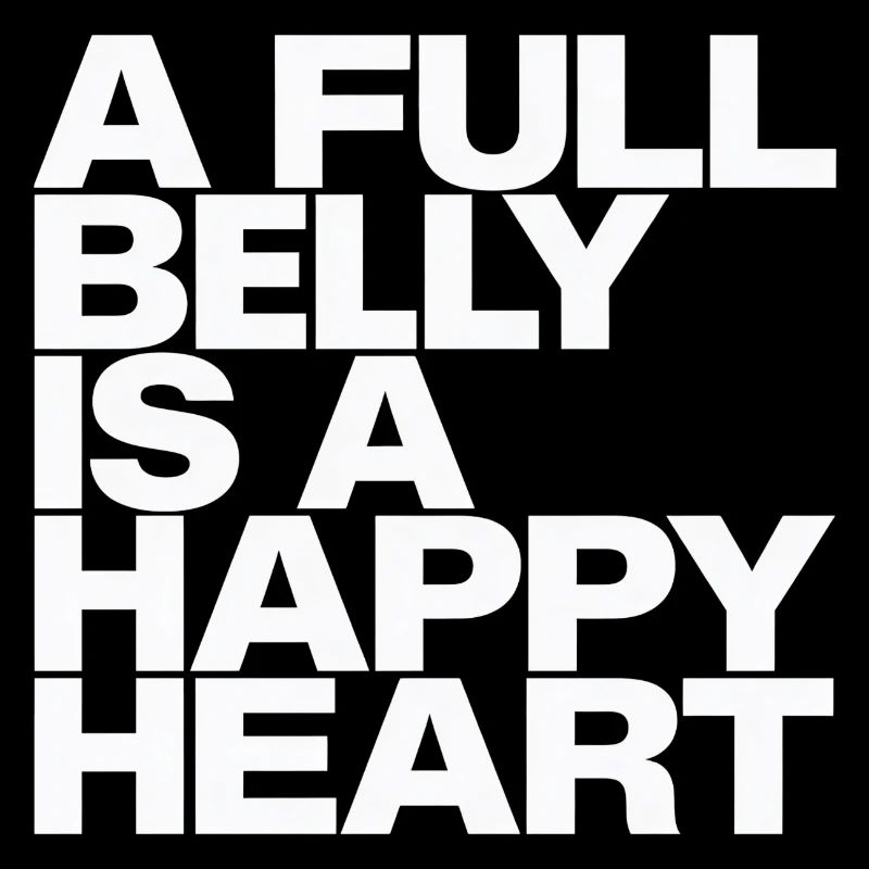 Full belly, happy heart