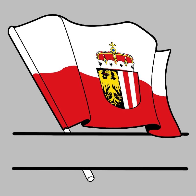 Upper Austria Flag – Text Space