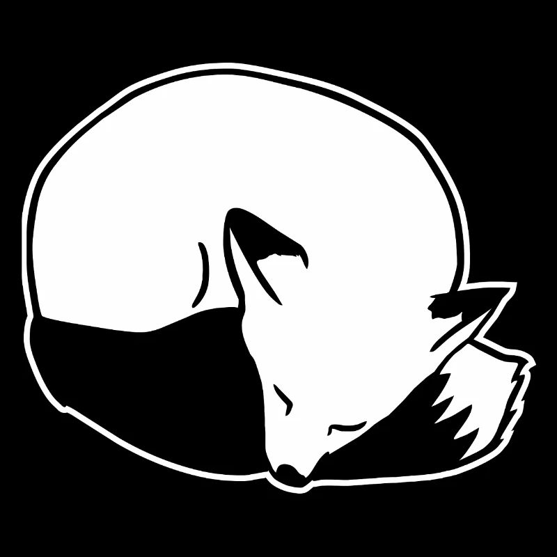 Fox Sleeping: Cute, Kawaii & Comic Style
