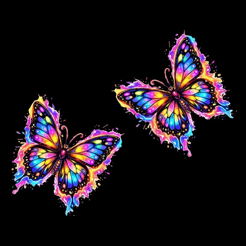 Schmetterlinge Neon