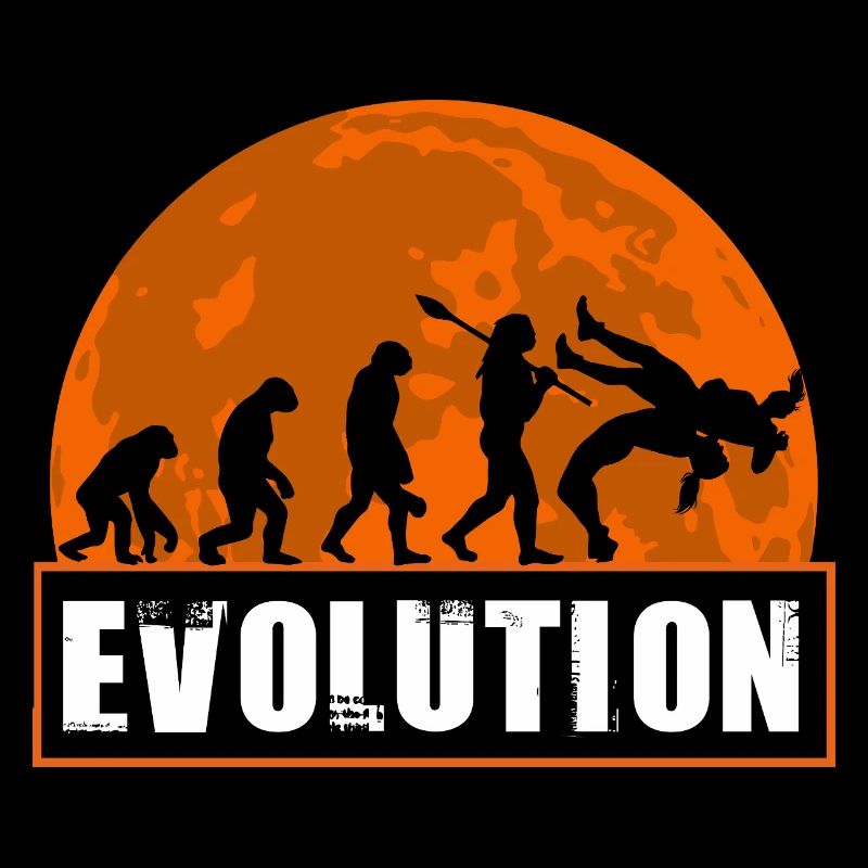 Evolution des Wrestling Lustiges MMA-Kämpfer-Grappling