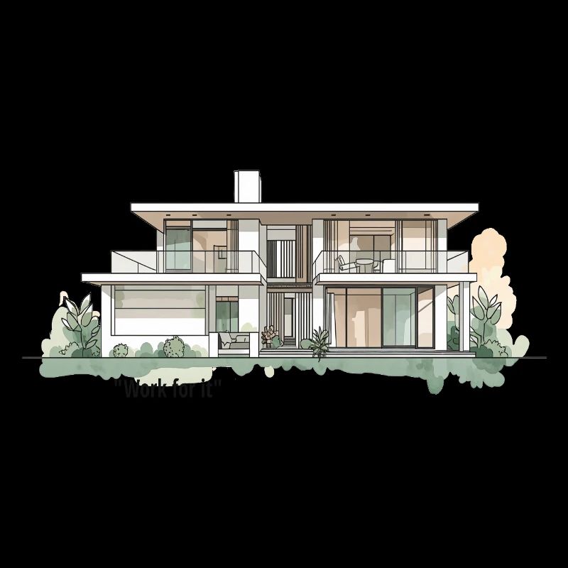 Contemporary Villa Linework