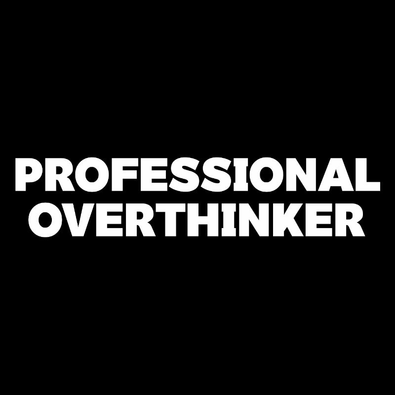 Futuristic Overthinker Typography Design