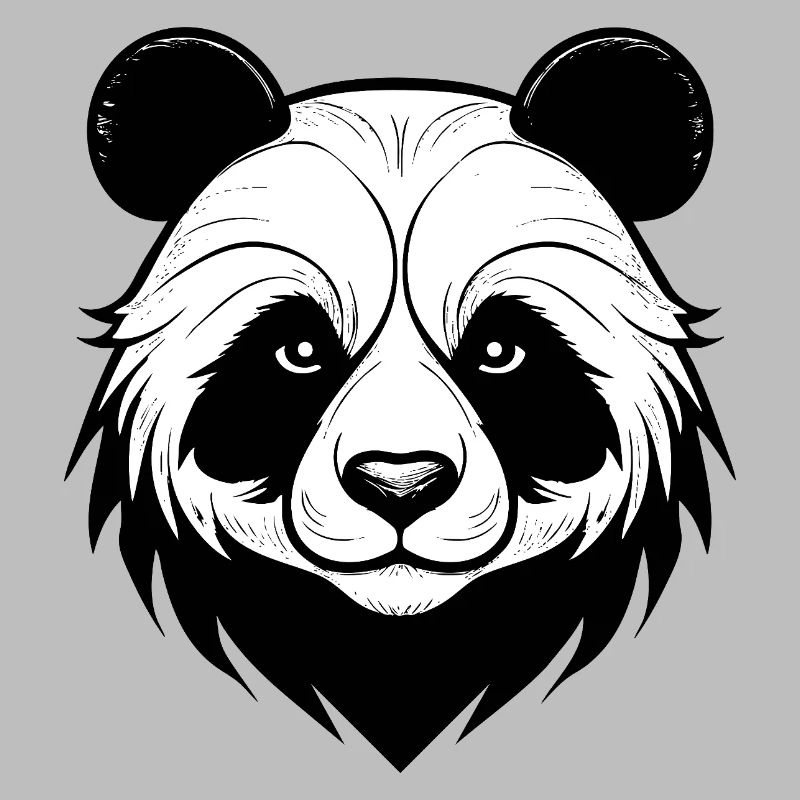 Conception élégante du masque de panda