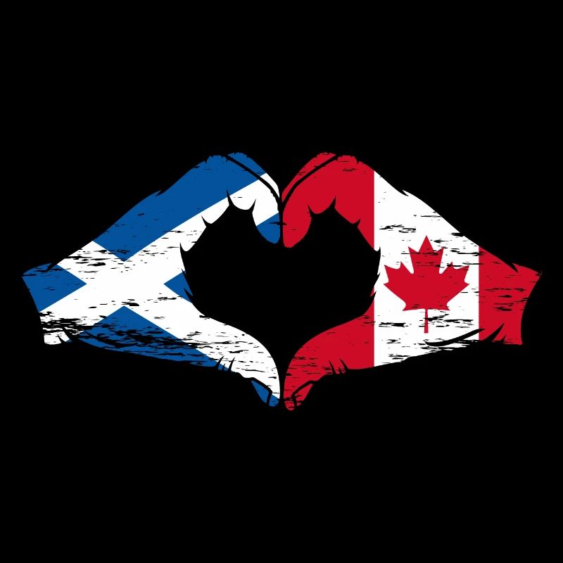 Écosse Canada mains en forme de coeur utilisé