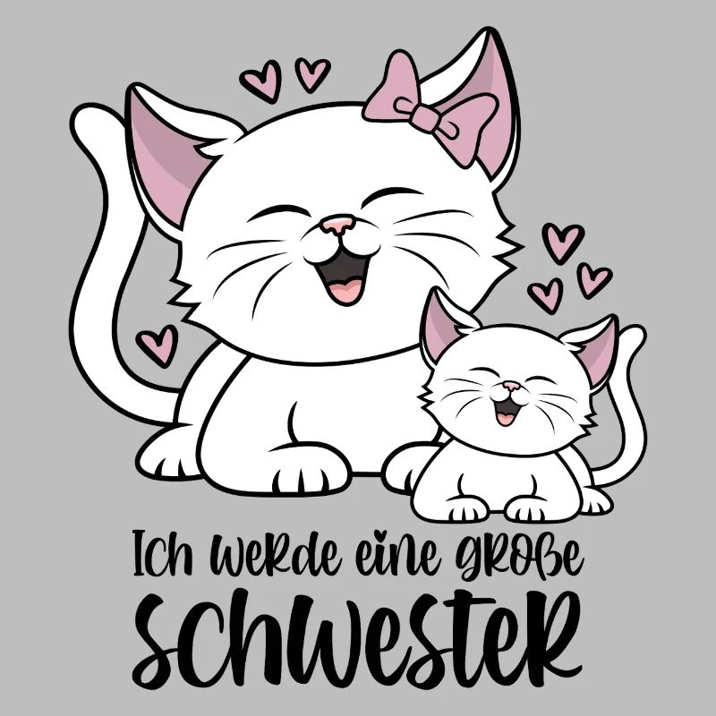 Ich werde eine große Schwester - Katzen Baby Katze