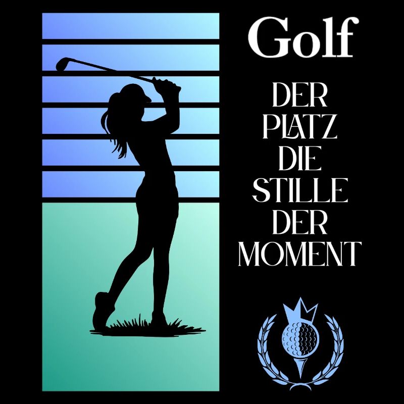 Golfer in a quiet moment