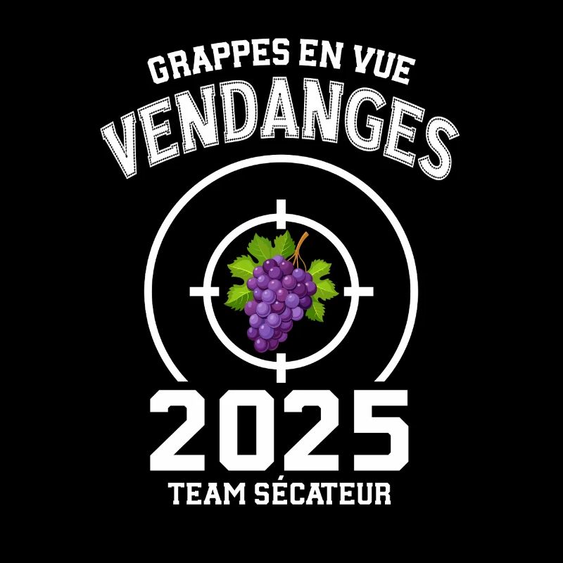 Vendanges 2025 Grappe de Vigne et Cible