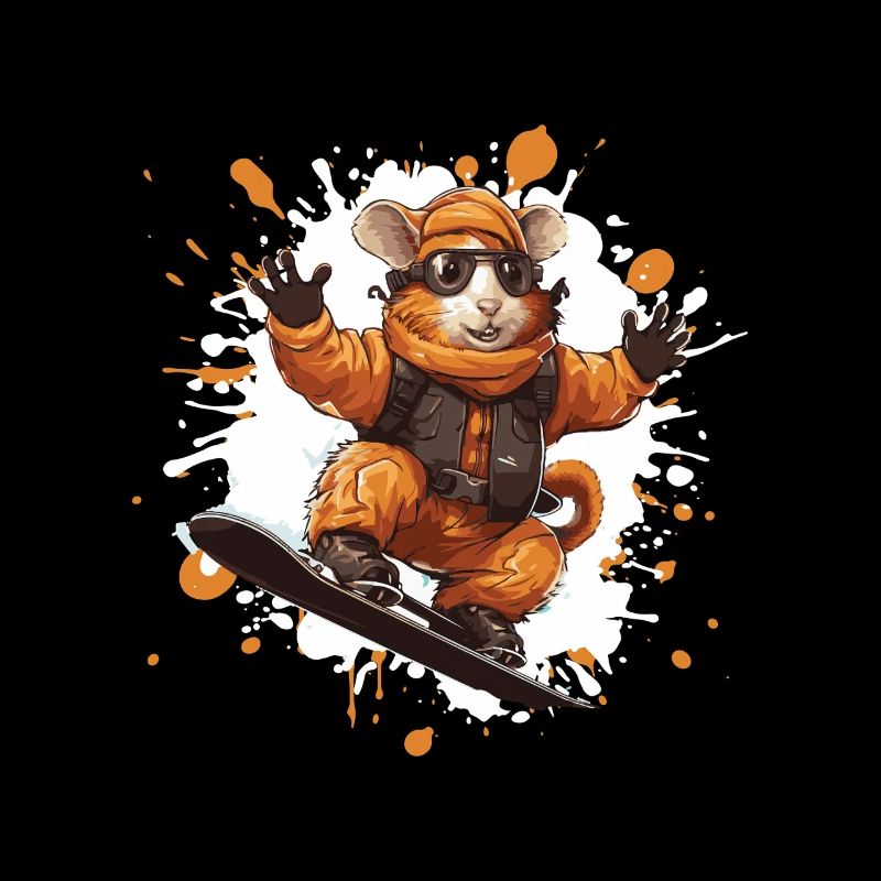 Hamster Snowboard