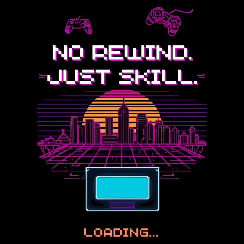 Retro Synthwave Pixel Vaporwave Gaming Design