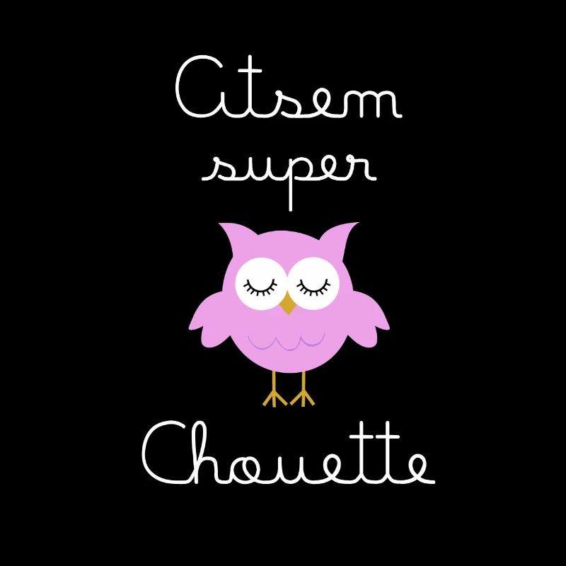 Atsem super chouette (écrit blanc)