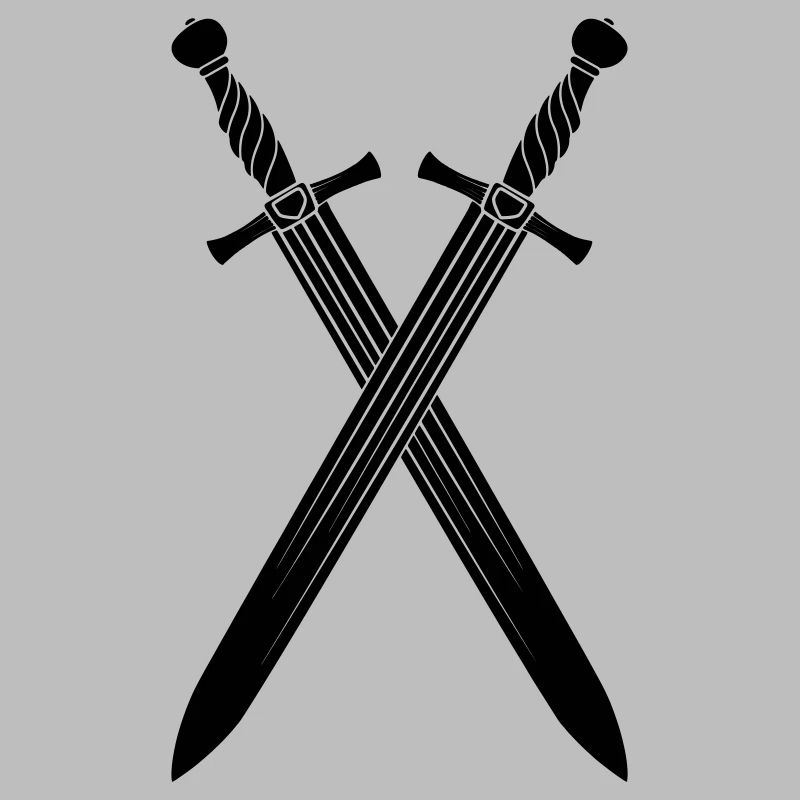 Épée deux épées croisées