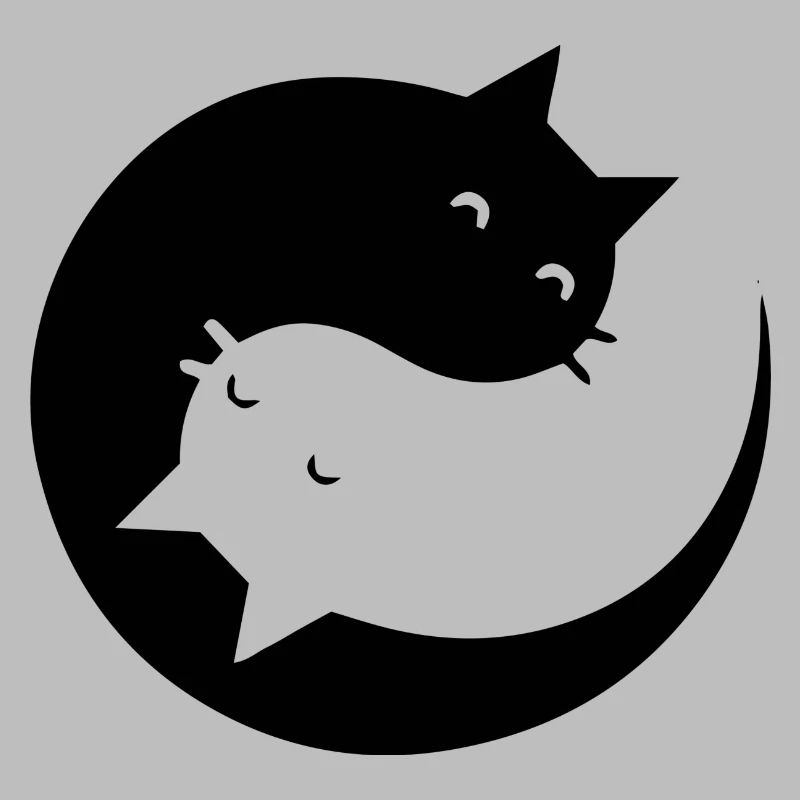 Ying Yang Katzen Geschenk Idee