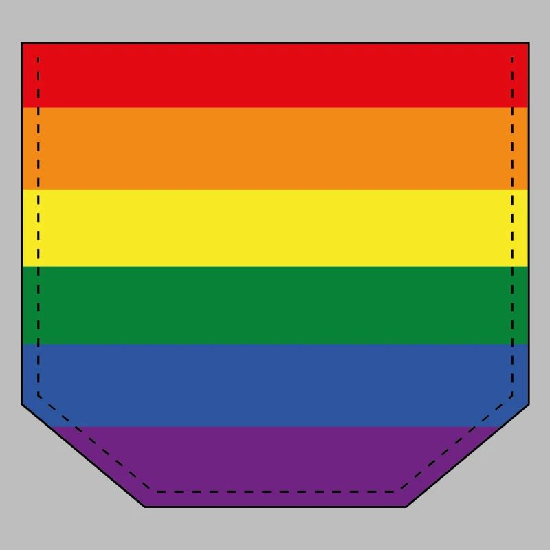 Brusttasche LGBT bunt Geschenk Idee