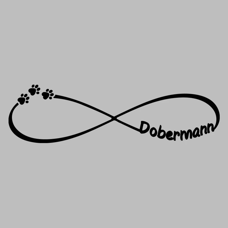 Dobermann Infinity Unendlichkeit Hunderassen Pfote