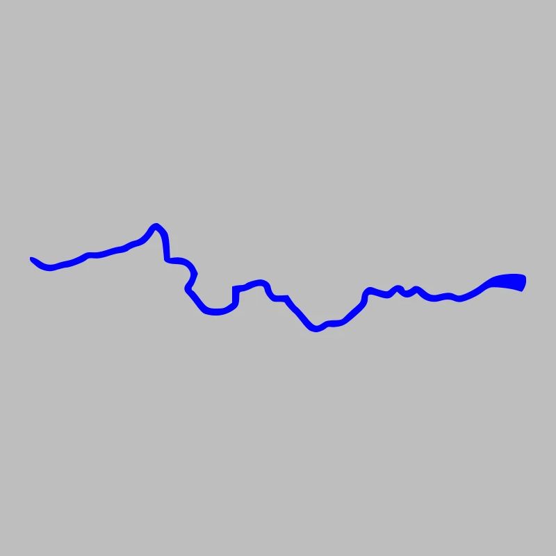 Thames river course map