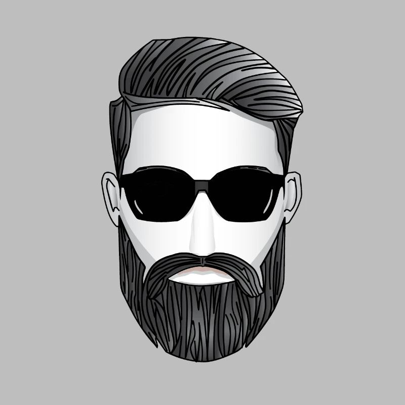 Bart Geschenk super cooler Typ mit Sonnenbrille