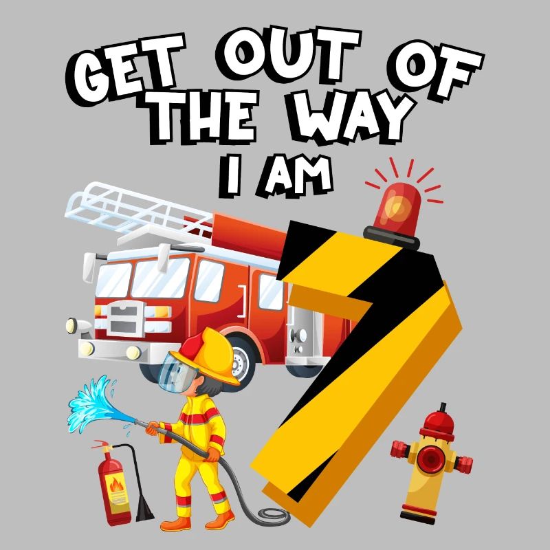 Fire engine Firefighting I am 7 years old