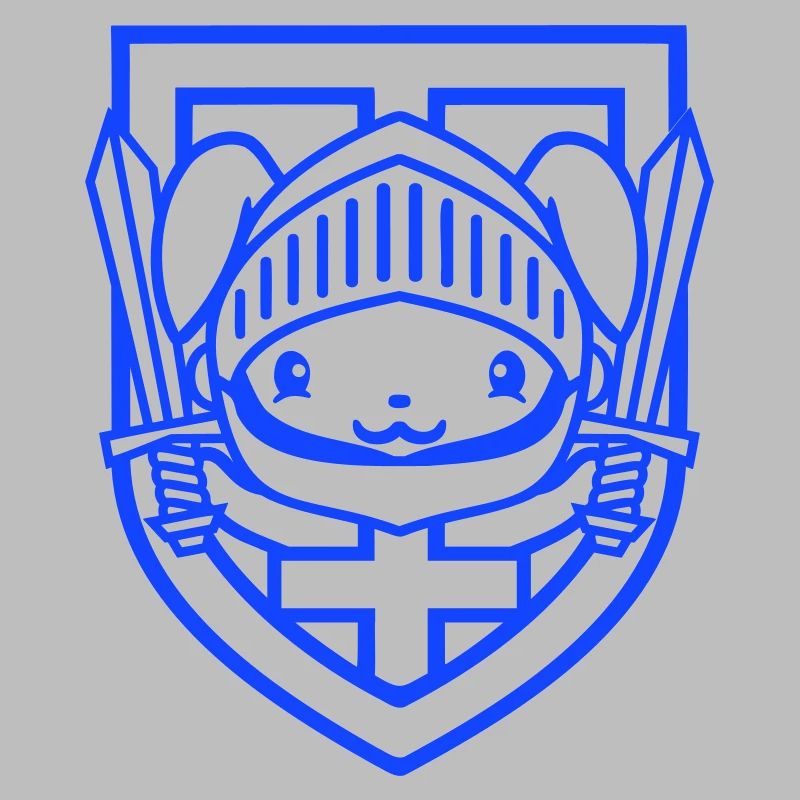 Rabbit Knight Sword Shield Armor Helmet Castle Hero
