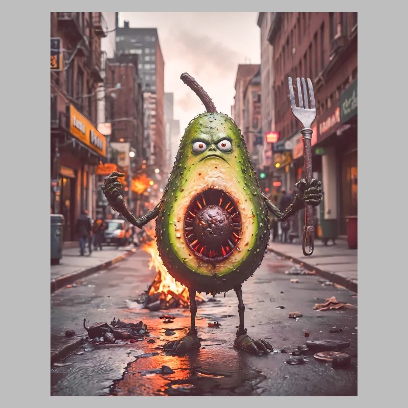 vegetables downfall Apocalypse Monster avocado