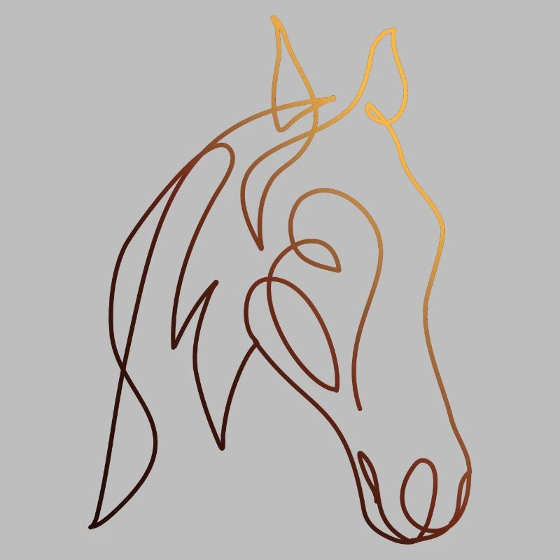 Dessin au trait CHEVAL