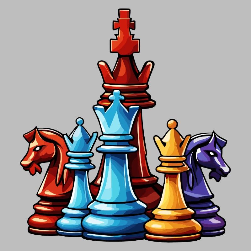 Chess / Pieces / Strategy / Brain Teaser / Nerd
