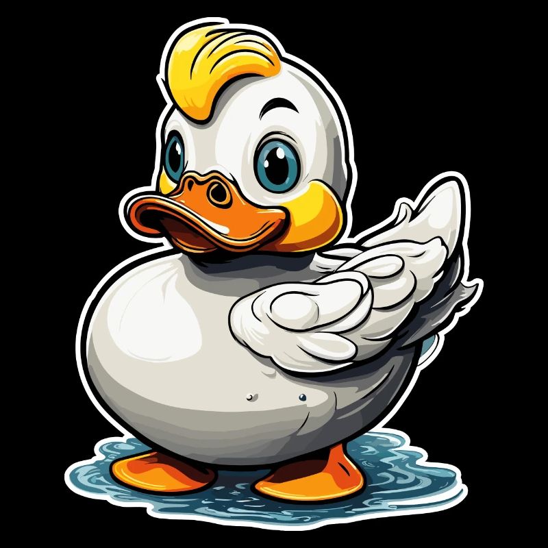 Canard en caoutchouc / canard en caoutchouc / eau / baignoire
