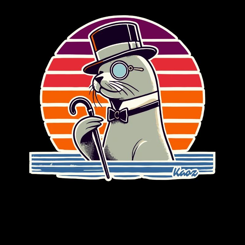 Gentleman-Robbe mit Spazierstock