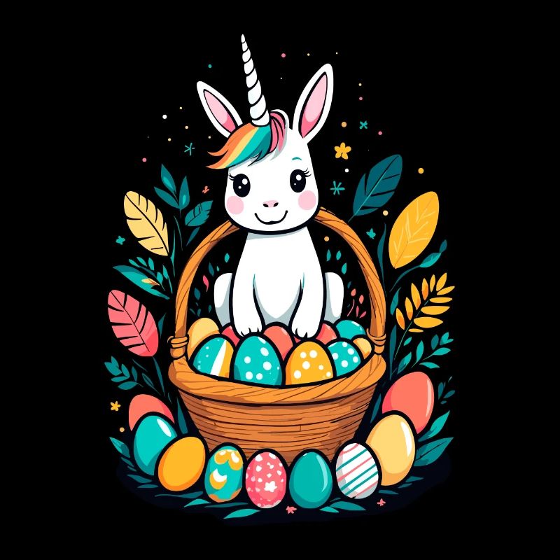 Funny Unicorn Easter Bunny Cute Easter Unicorn