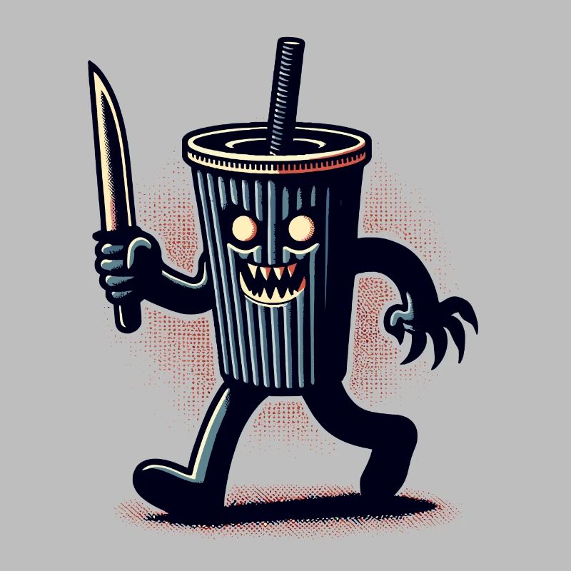 Scary Psycho Drinking Cup Drinks