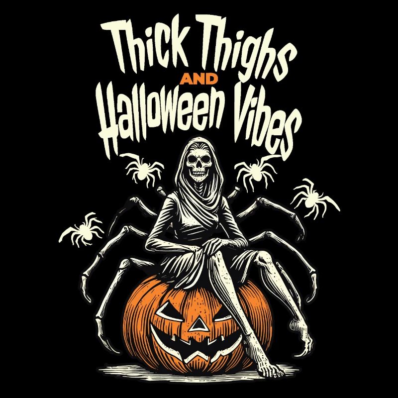 Funny Halloween With Thick Thigh