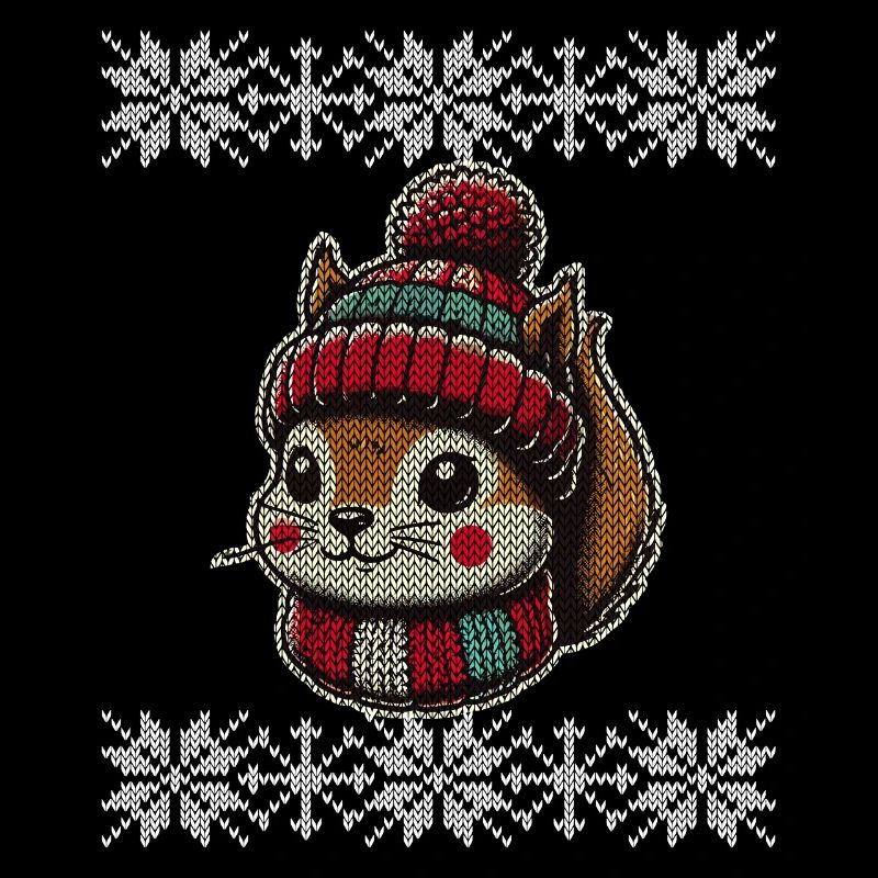 Cute Knitting Pattern Squirrel Winter