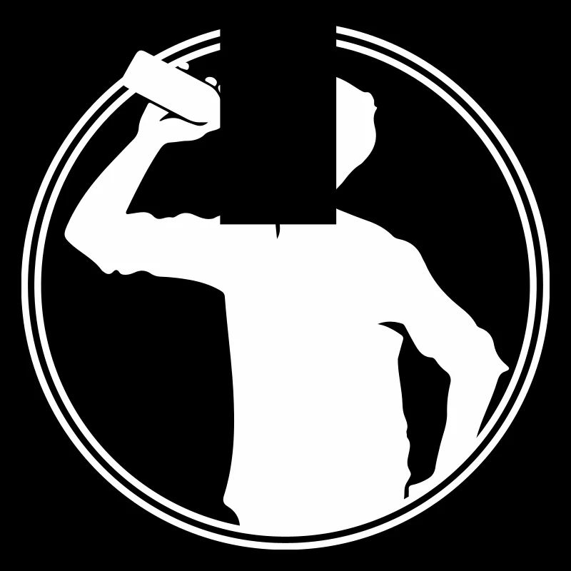 Trinker Bier Silhouette