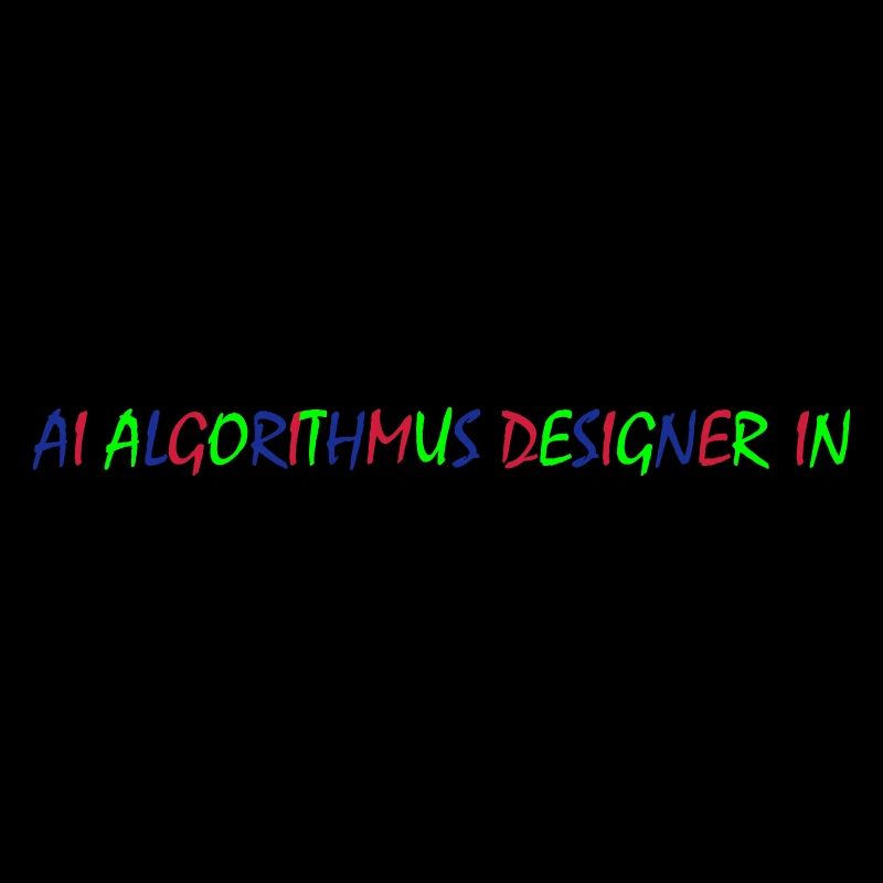 AI Algorithmus Designer – Farbige Typografie