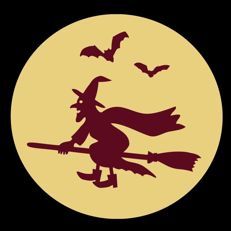 Sorcière sur le balai