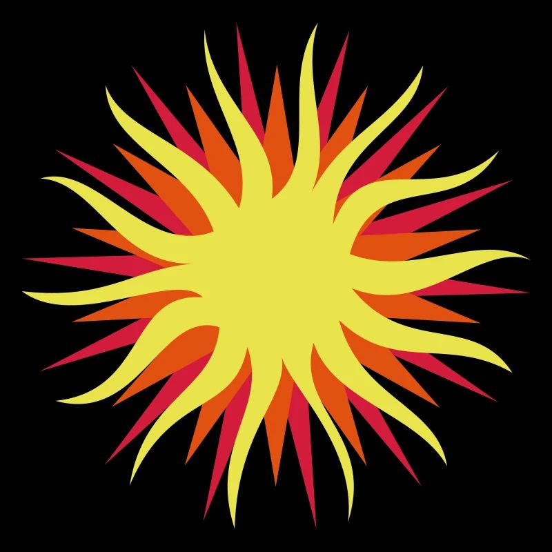 Sun - 3 Color Vector