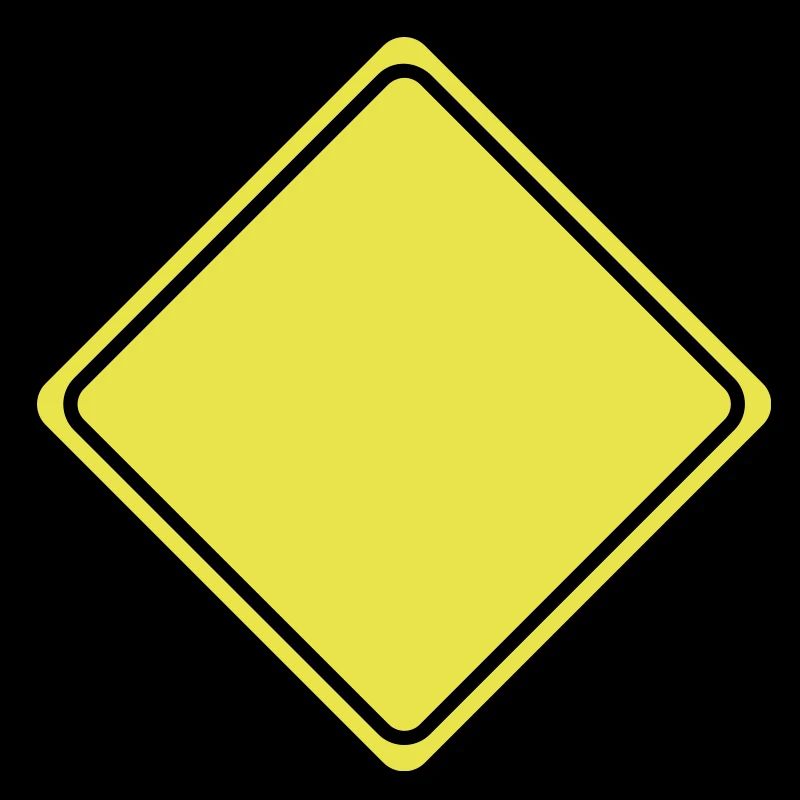 Warnschild Gelb Leer - 2 Farb Vektor